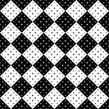 Geometrik siyah ve beyaz soyut kavisli yıldız deseni arka plan