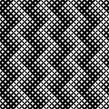 Monokrom soyut dikişsiz geometrik yıldız desen arka planı