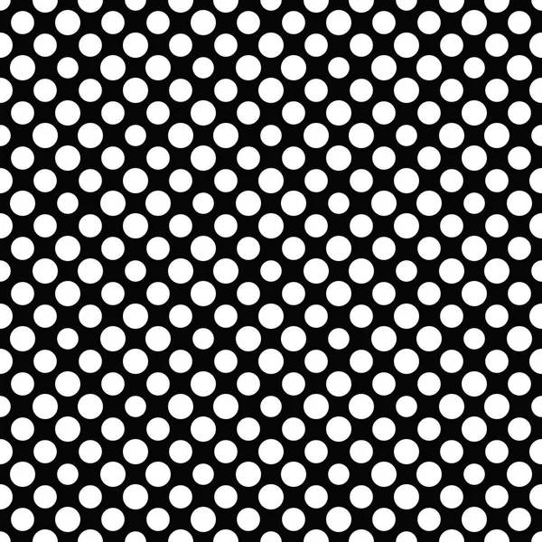 Monochroom abstracte geometrische naadloze dot patroon achtergrond — Stockvector