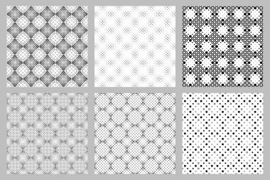 Dikişsiz daire desen arka plan tasarım seti