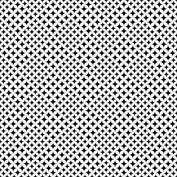 Sömlös svartvit abstrakt geometrisk stjärnmönster bakgrund — Stock vektor
