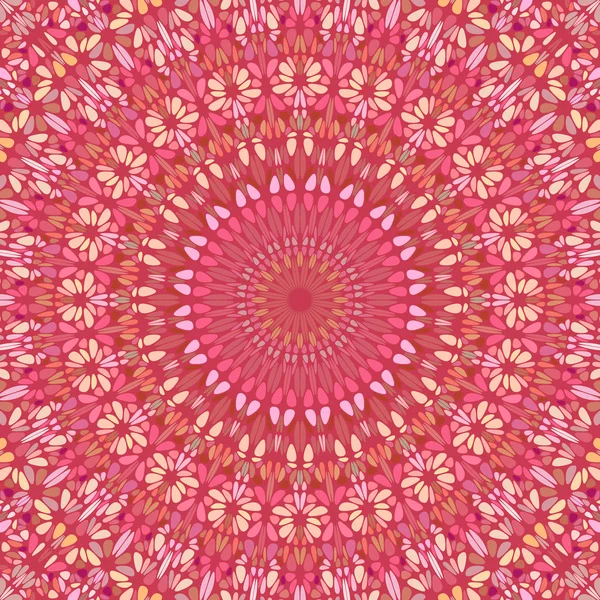 Renkli psychedelic oryantal soyut çiçek mozaik arka plan — Stok Vektör