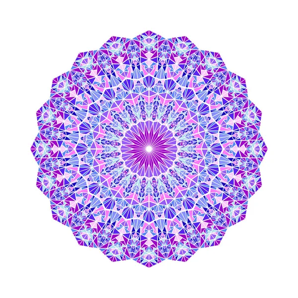 Geometrische kleurrijke sierlijke abstracte driehoek tegel mozaïek Mandala — Stockvector