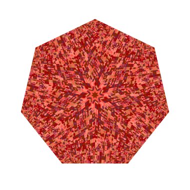 İzole geometrik karo mozaik heptagon sembol şablonu