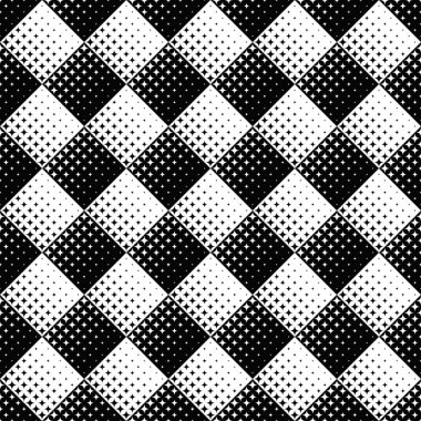 Soyut siyah ve beyaz geometrik kavisli yıldız deseni arka planı