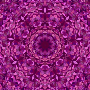 Geometrik dinamik yuvarlak mozaik desen mandala arka plan tasarımı