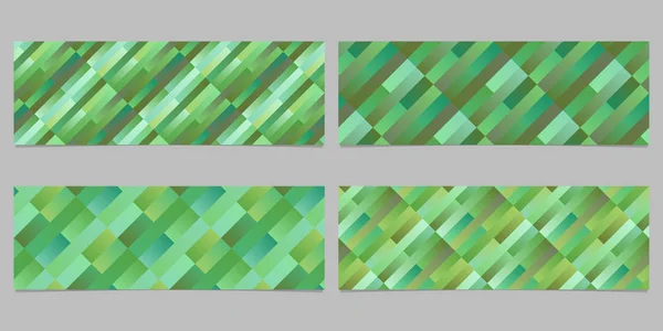 Αφηρημένο γεωμετρικό σχήμα διαγώνιο μοτίβο banner σύνολο πρότυπο — Διανυσματικό Αρχείο