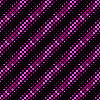 Dikişsiz daire desen arka plan - derin pembe vektör grafik tasarım