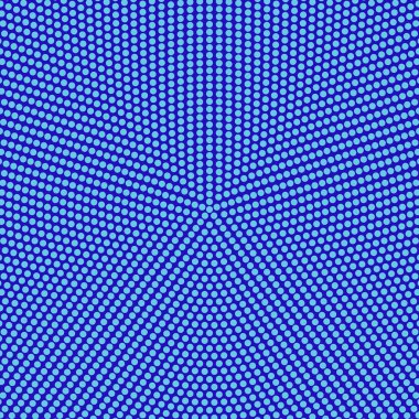 Halftone retro mavi daire desen arka plan tasarımı