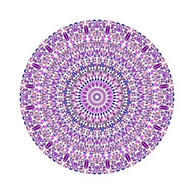 Renkli yuvarlak dairesel geometrik taş desen mandala