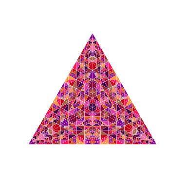 Poligonal üçgen üçgen - soyut renkli vektör elemanı