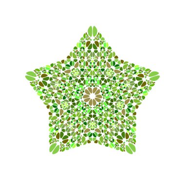 Geometrik izole soyut değerli taş yıldız logo şablonu