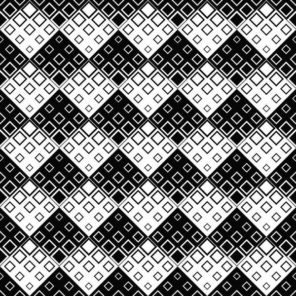 Abstract square pattern background - monochrome vector illustration — Stock Vector