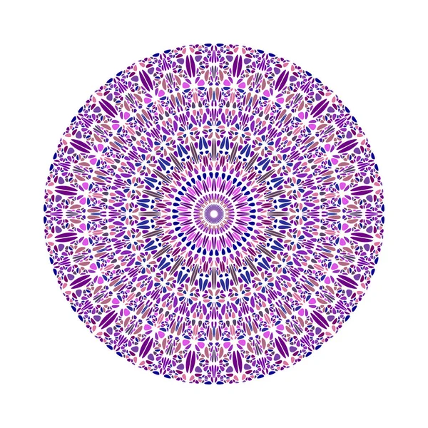 Colorful round circular geometrical stone pattern mandala — Stock Vector