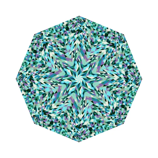 Soyut renkli izole geometrik mozaik sekizgen logo şablonu