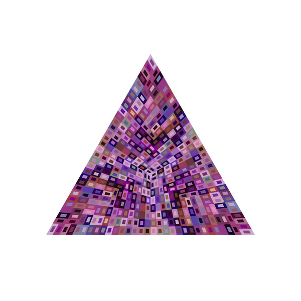 Geometrik soyut izole mozaik üçgen sembol şablonu