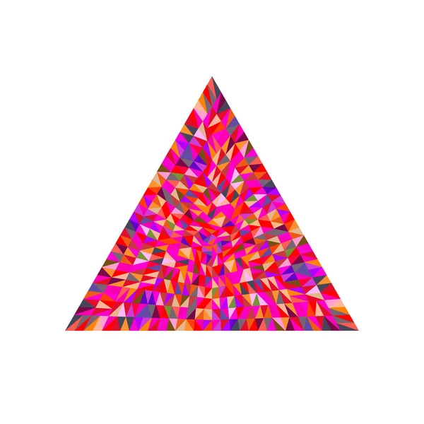 Αφηρημένο απομονωμένο γεωμετρικό πρότυπο μωσαϊκού τριγώνου με λογότυπο — Διανυσματικό Αρχείο