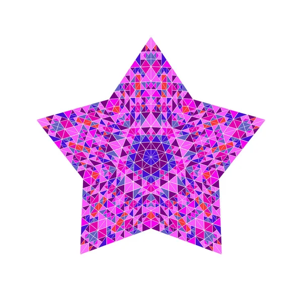 Renkli çokgen geometrik soyut mozaik yıldız şekli