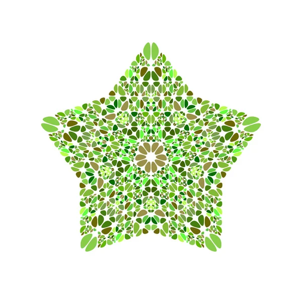 Geometrische geïsoleerde abstracte Gemstone Star logo sjabloon — Stockvector