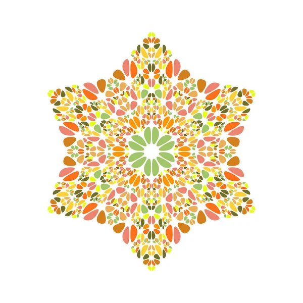 Цветной изолированный геометрический шаблон логотипа звезды драгоценного камня — стоковый вектор