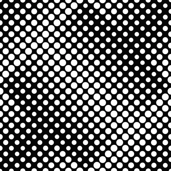 シームレスな幾何学的なモノクロ抽象ドットパターンの背景 — ストックベクタ