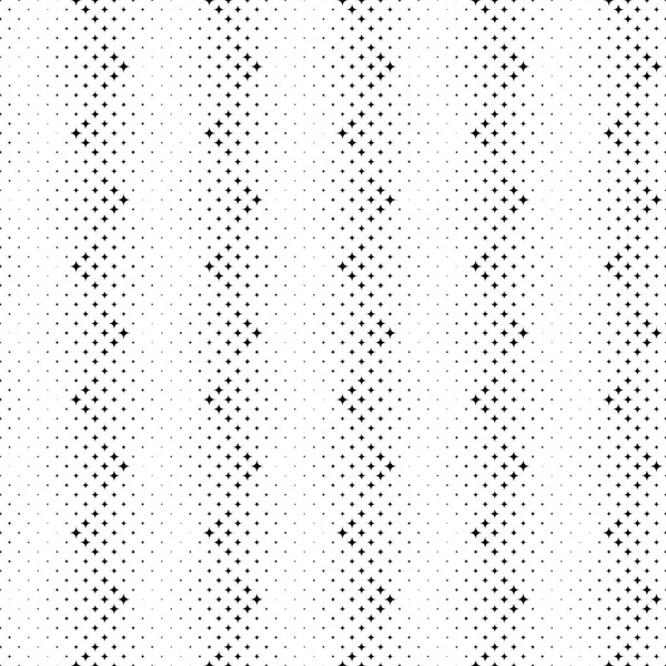 Noir et blanc motif étoile géométrique fond — Image vectorielle