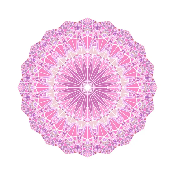 Abstracte sierlijke kleurrijke ronde driehoekige patroon Mandala — Stockvector