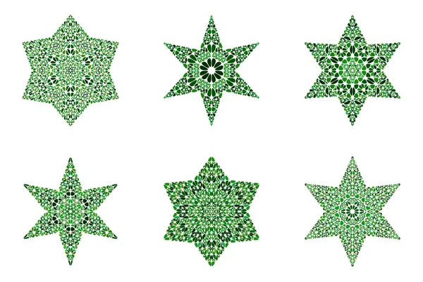 独立花卉饰品明星符号模板集 — 图库矢量图片