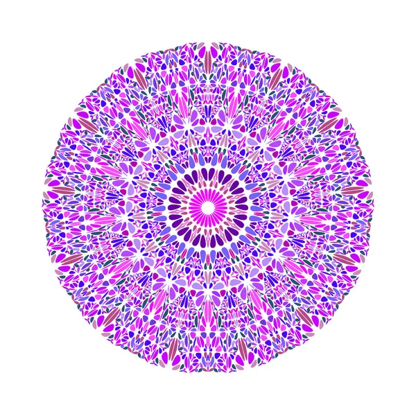 Geometrische kreisrunde runde bunte abstrakte Blumenornament Mandala — Stockvektor