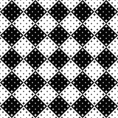 Soyut siyah ve beyaz kavisli yıldız deseni arka plan tasarımı