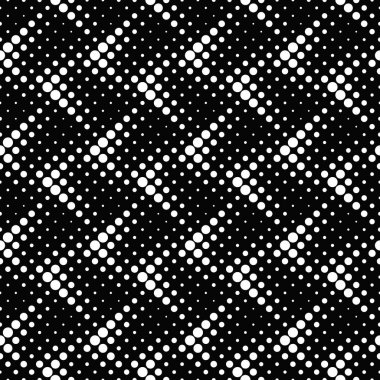 Geometrik siyah ve beyaz dikişsiz nokta desen arka plan