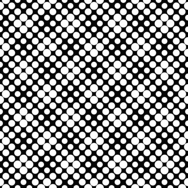 Dikişsiz siyah ve beyaz soyut nokta desen arka plan tasarımı