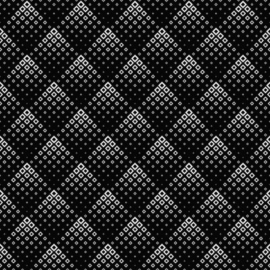 Geometrik kare desen arka plan tasarımı - soyut vektör grafiği