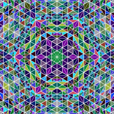 Çokgen geometrik dairesel karo üçgen mozaik arka plan