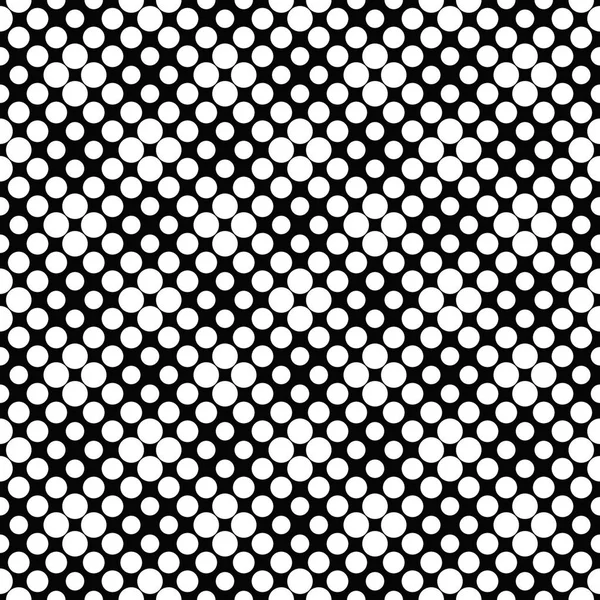 Seamless black and white abstract dot pattern background design — Stock Vector