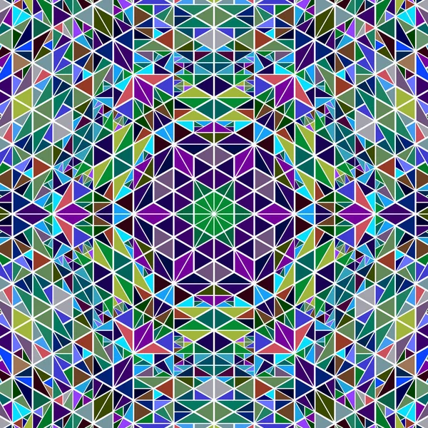 Poligonal geométrico circular telha triângulo mosaico fundo — Vetor de Stock