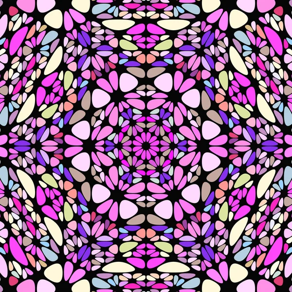 Diseño de fondo geométrico colorido patrón de mosaico floral — Vector de stock