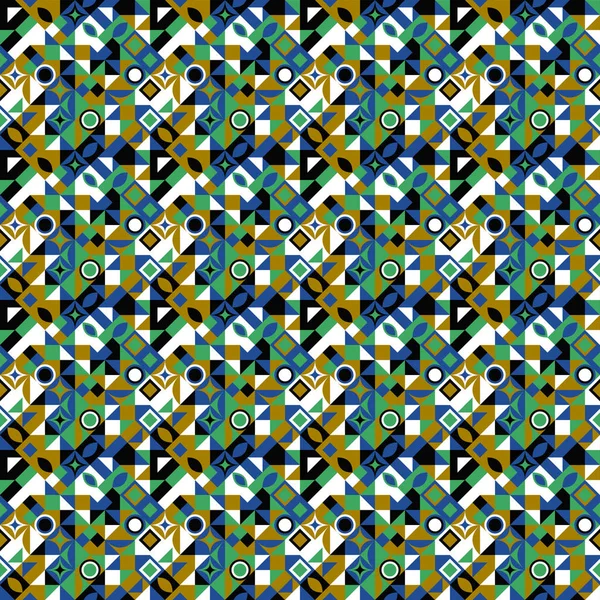 Dikişsiz mozaik desen arka plan - renkli soyut vektör tasarımı