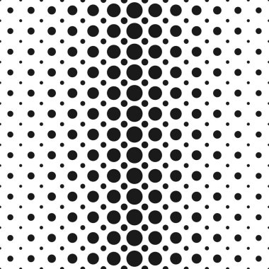 Monokrom yarı ton daire desen arka plan - soyut vektör tasarımı