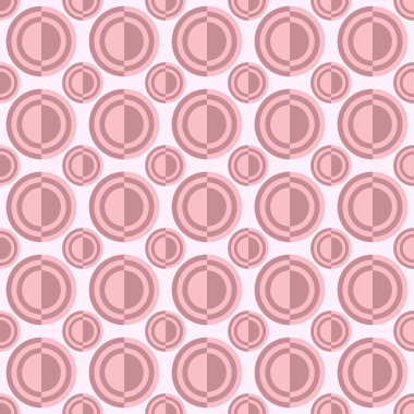 Kesintisiz Daire basit desen arka plan tasarım - vektör grafiği