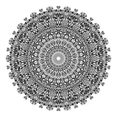 Çiçek mandala - soyut vektör grafik tasarım