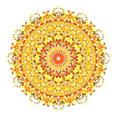 Çiçek süs mandala grafik tasarım