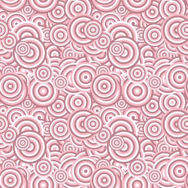 幾何学的な円パターンの背景デザイン - 同心円リングからのカラーベクトルイラストレーション — ストックベクタ