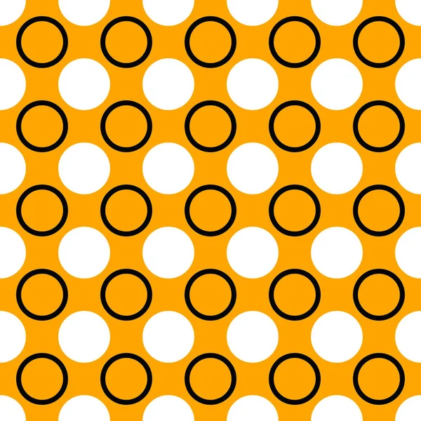 Naadloze geometrische cirkel patroon achtergrond - vector design — Stockvector