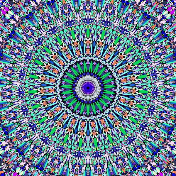 Flori multicolore mandala fundal - design grafic vectorial floral — Vector de stoc