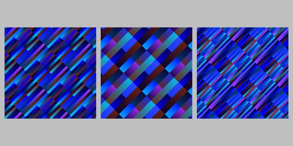 Gradiente abstracto geométrico sin costura raya patrón fondo conjunto — Archivo Imágenes Vectoriales