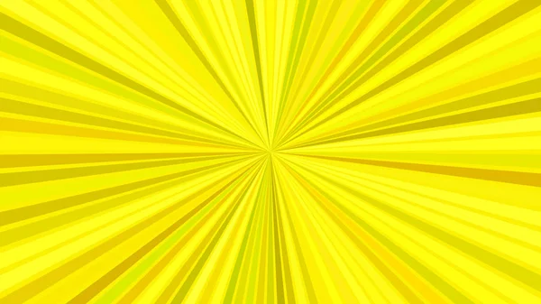 黄色催眠抽象星爆裂条纹背景 — 图库矢量图片