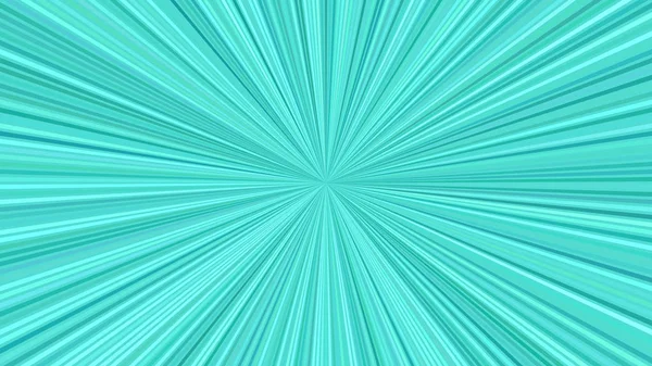 Turquoise hypnotiserende Starburst streep achtergrond - — Stockvector