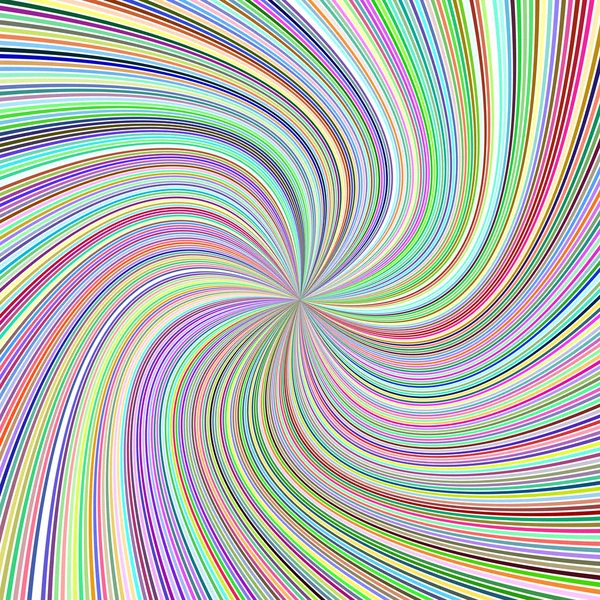 Coloré psychédélique abstrait rayé spirale vortex fond — Image vectorielle