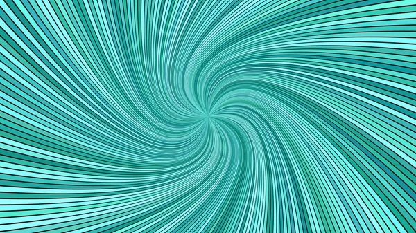 Turquoise abstracte hypnotische Swirl Stripe achtergrond — Stockvector